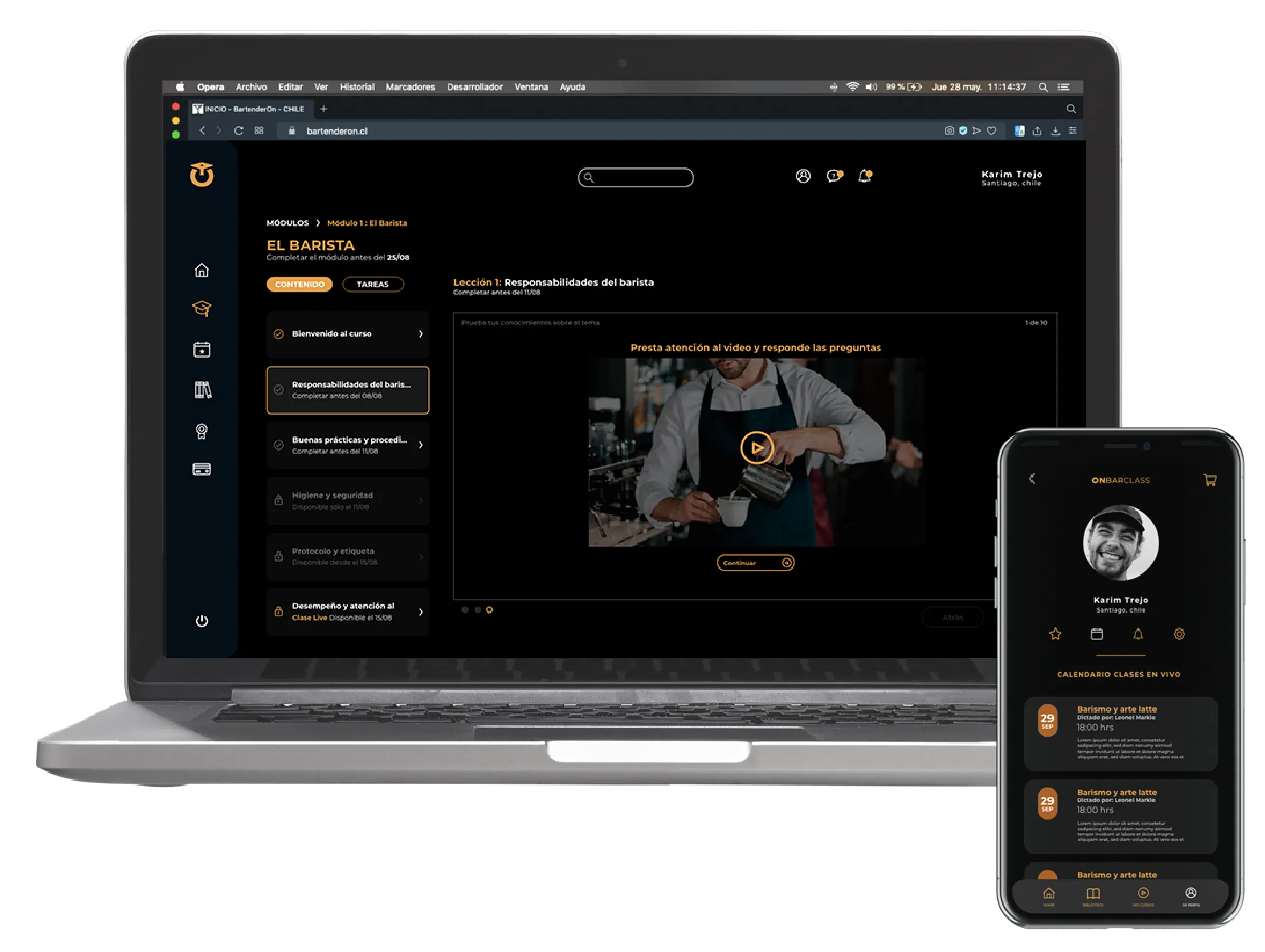 Plataforma de Aprendizaje ONBARCLASS